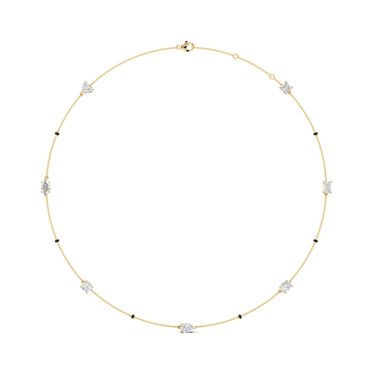 Mixed Cut Station Mangalsutra