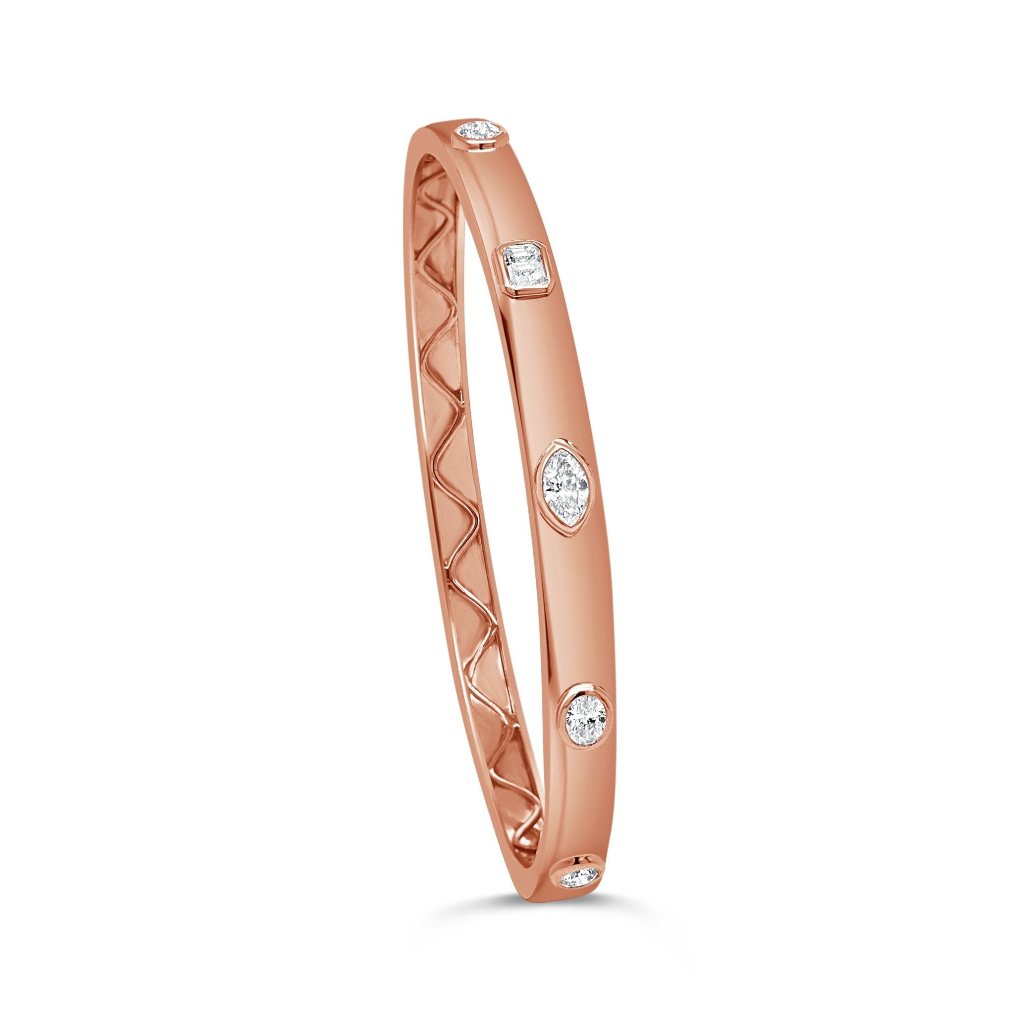 Mixed Fancy Shape Diamond Bangle