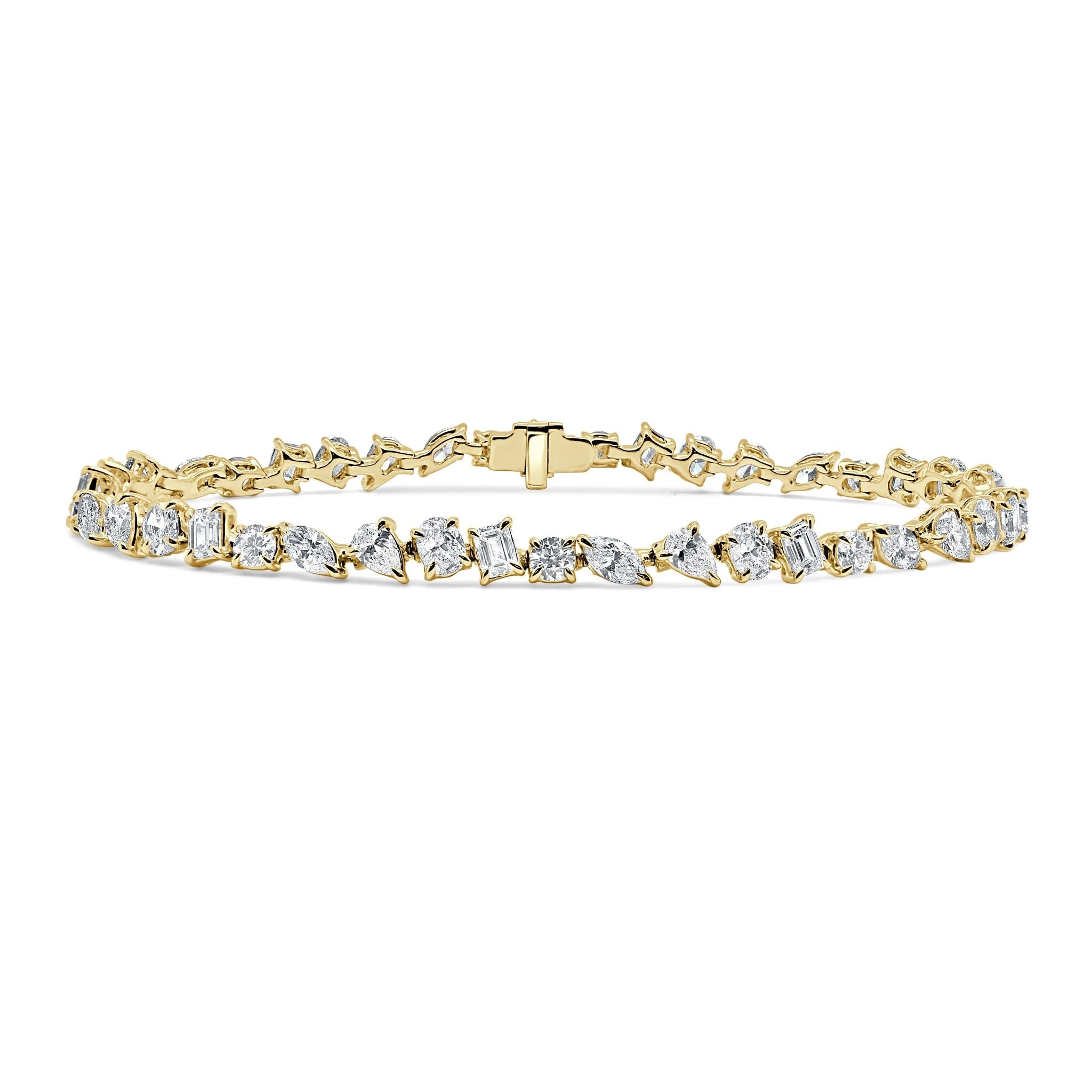 Mixed Fancy Shape Round Diamond Bracelet