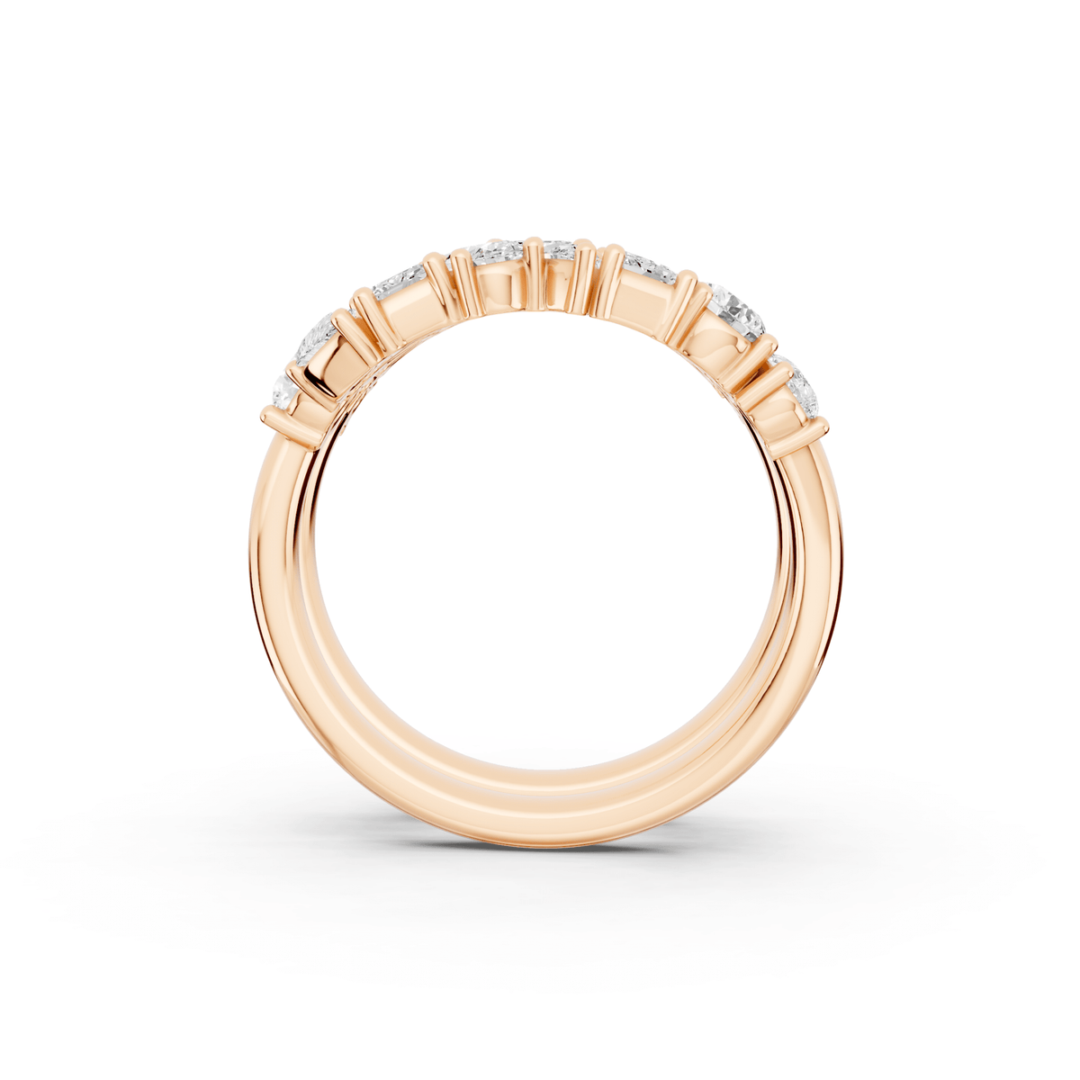 Mixed-Shape Lab-Grown Diamond Wrap Ring