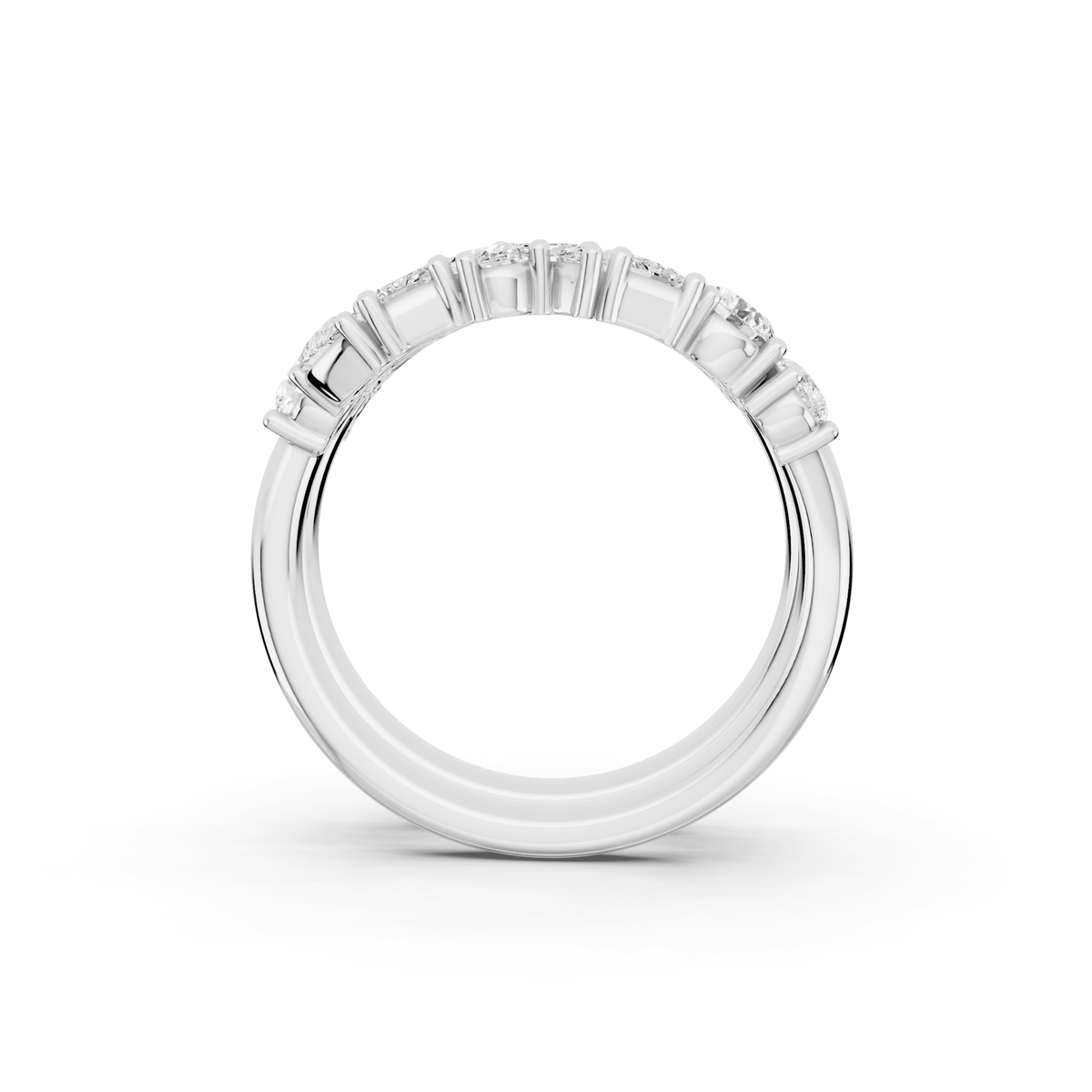 Mixed-Shape Lab-Grown Diamond Wrap Ring