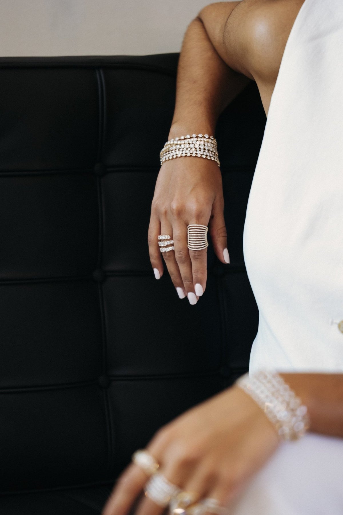Mixed-Shape Lab-Grown Diamond Wrap Ring