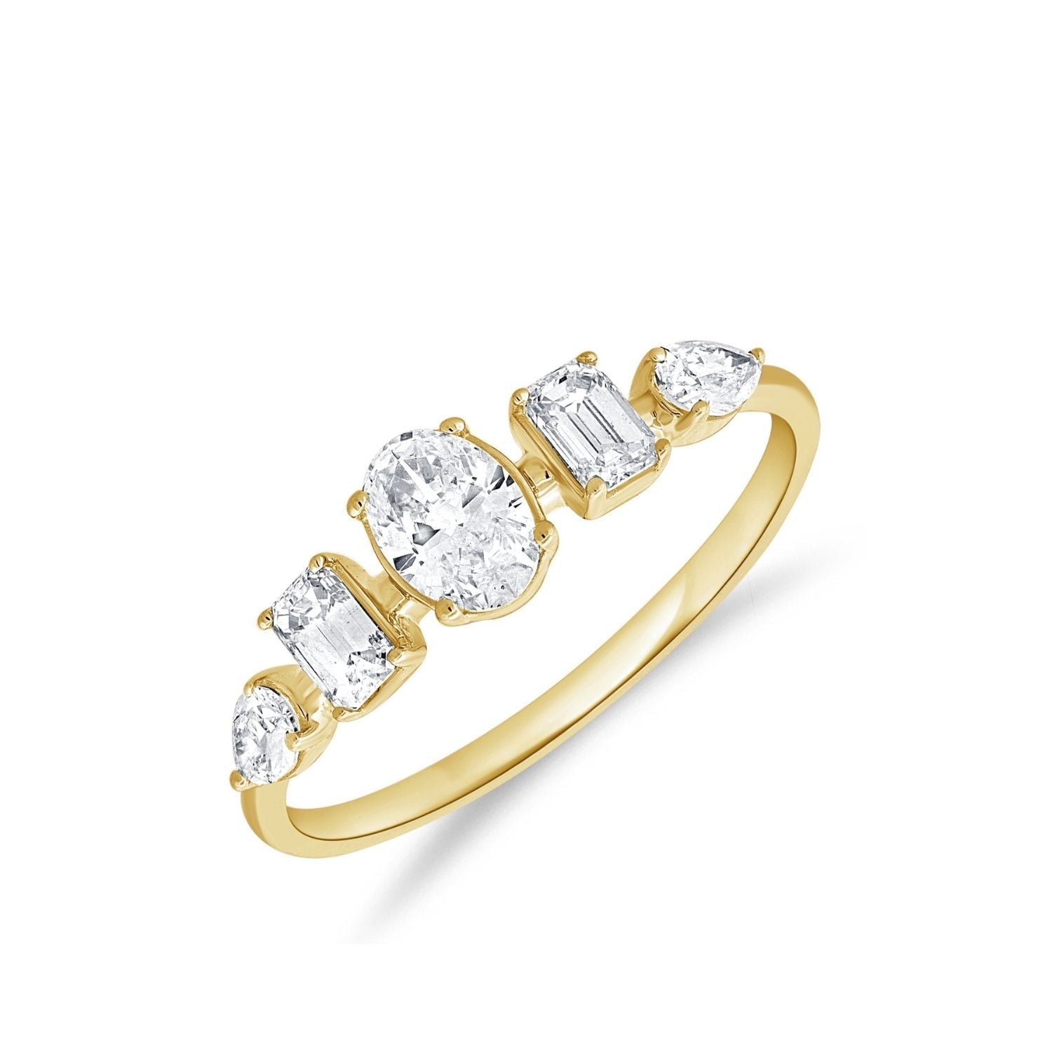Multi Shape Diamond Ring