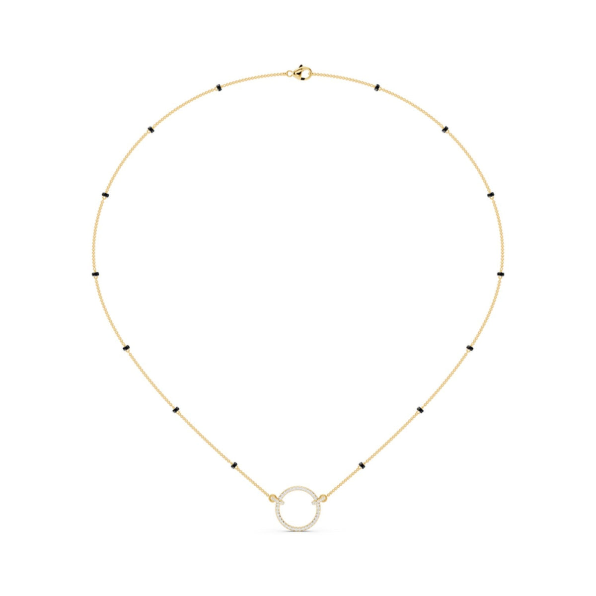 Open Circle Diamond Mangalsutra