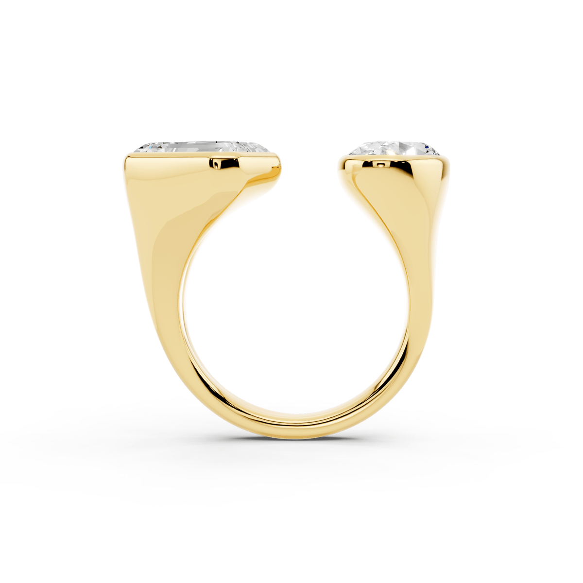 Open Mixed-Shape Lab-Grown Diamond Ring