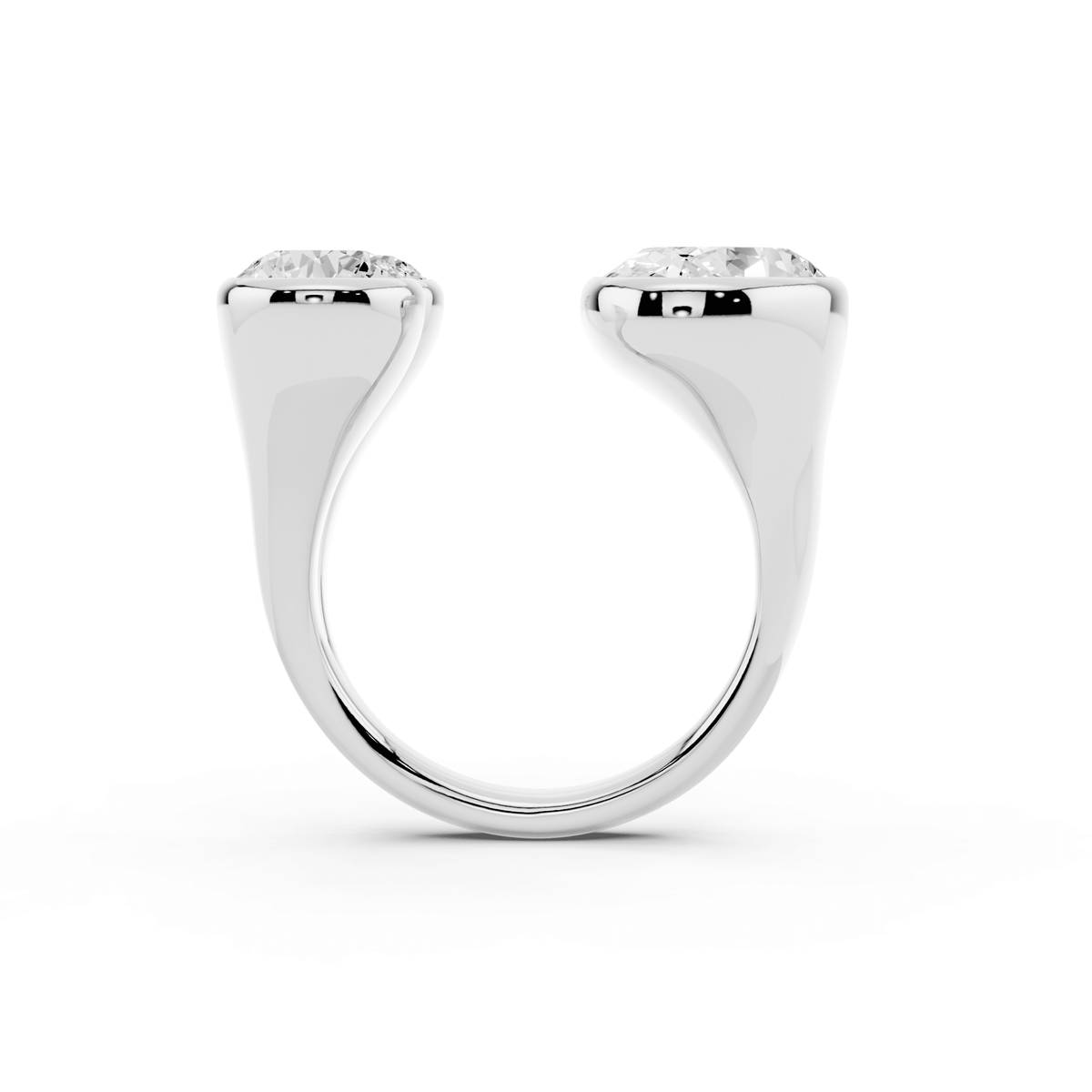 Open Oval Lab-Grown Diamond Ring
