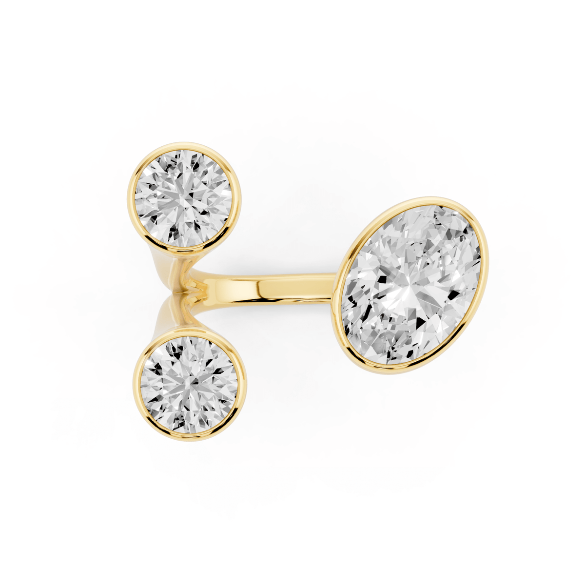 Open Oval Lab-Grown Diamond Ring