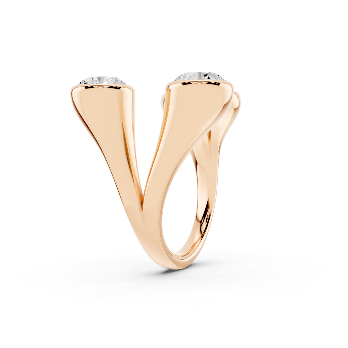 Open Oval Lab-Grown Diamond Ring