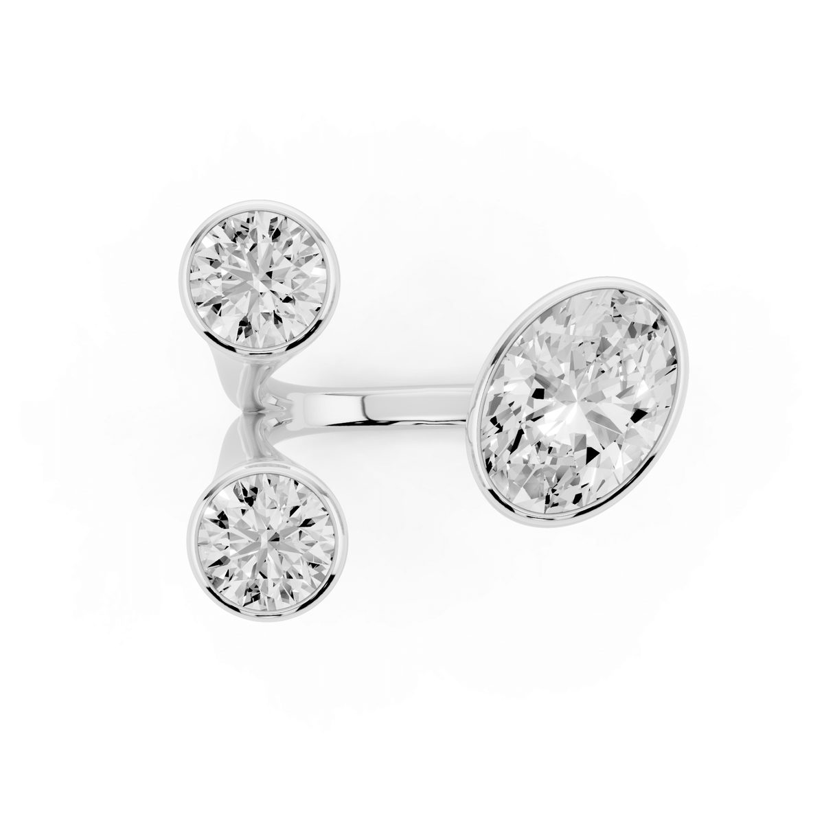 Open Oval Lab-Grown Diamond Ring