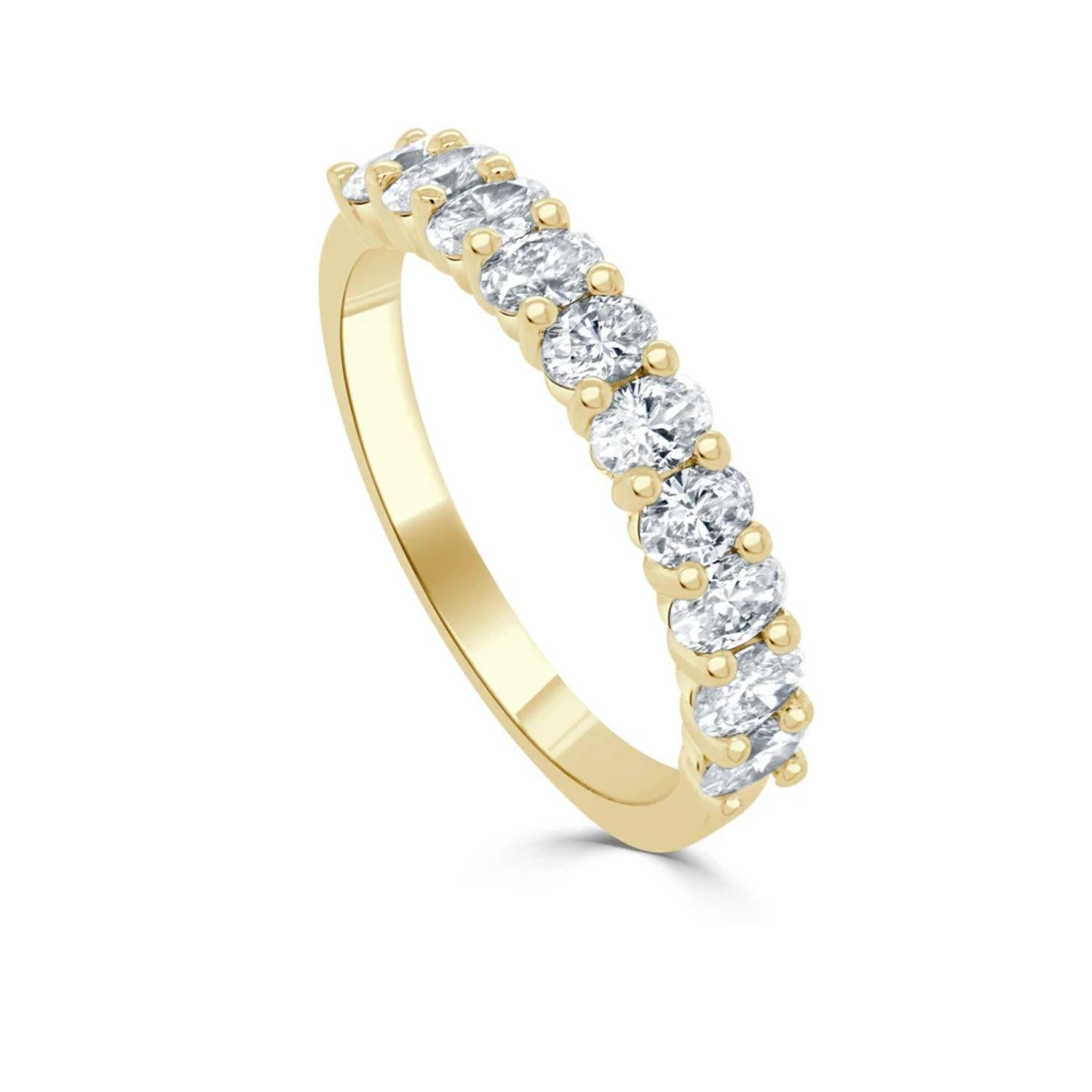 Oval - Cut Diamond Band