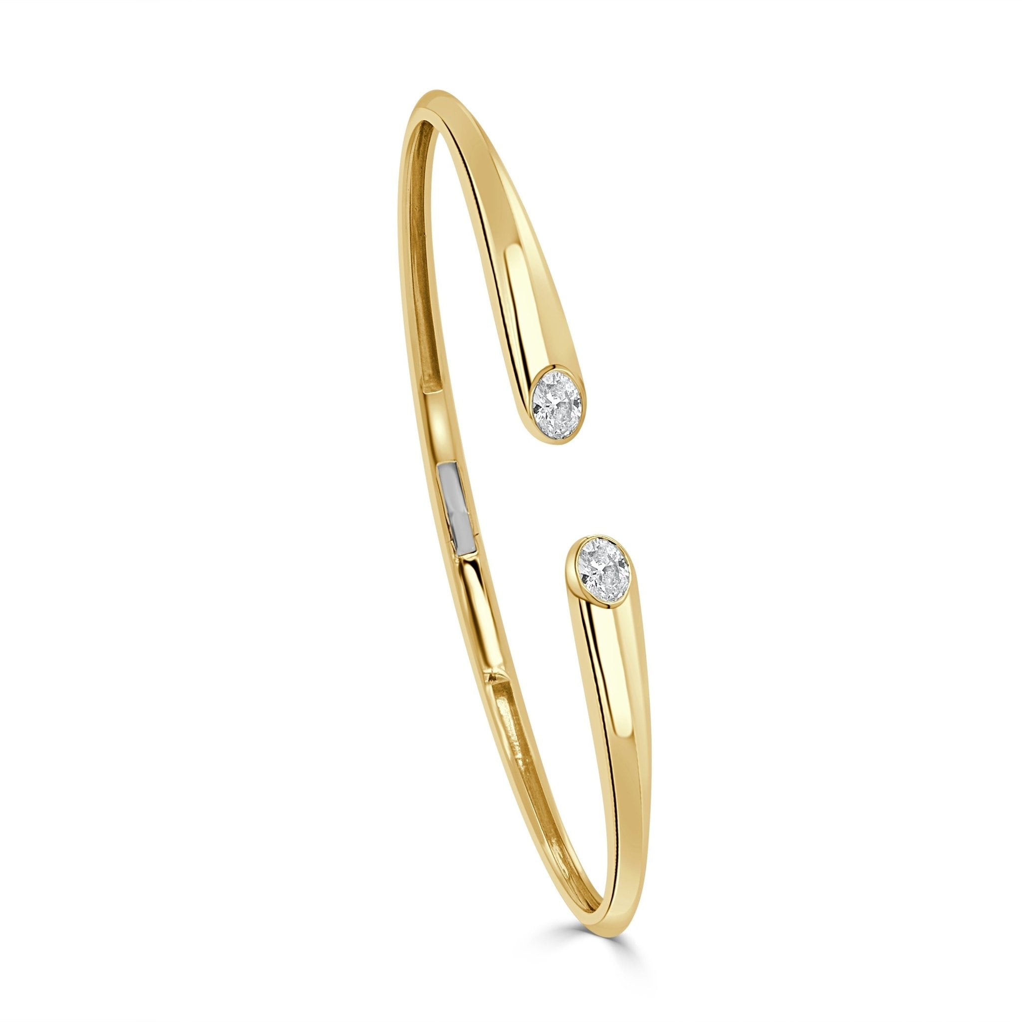 Oval Diamond Bangle