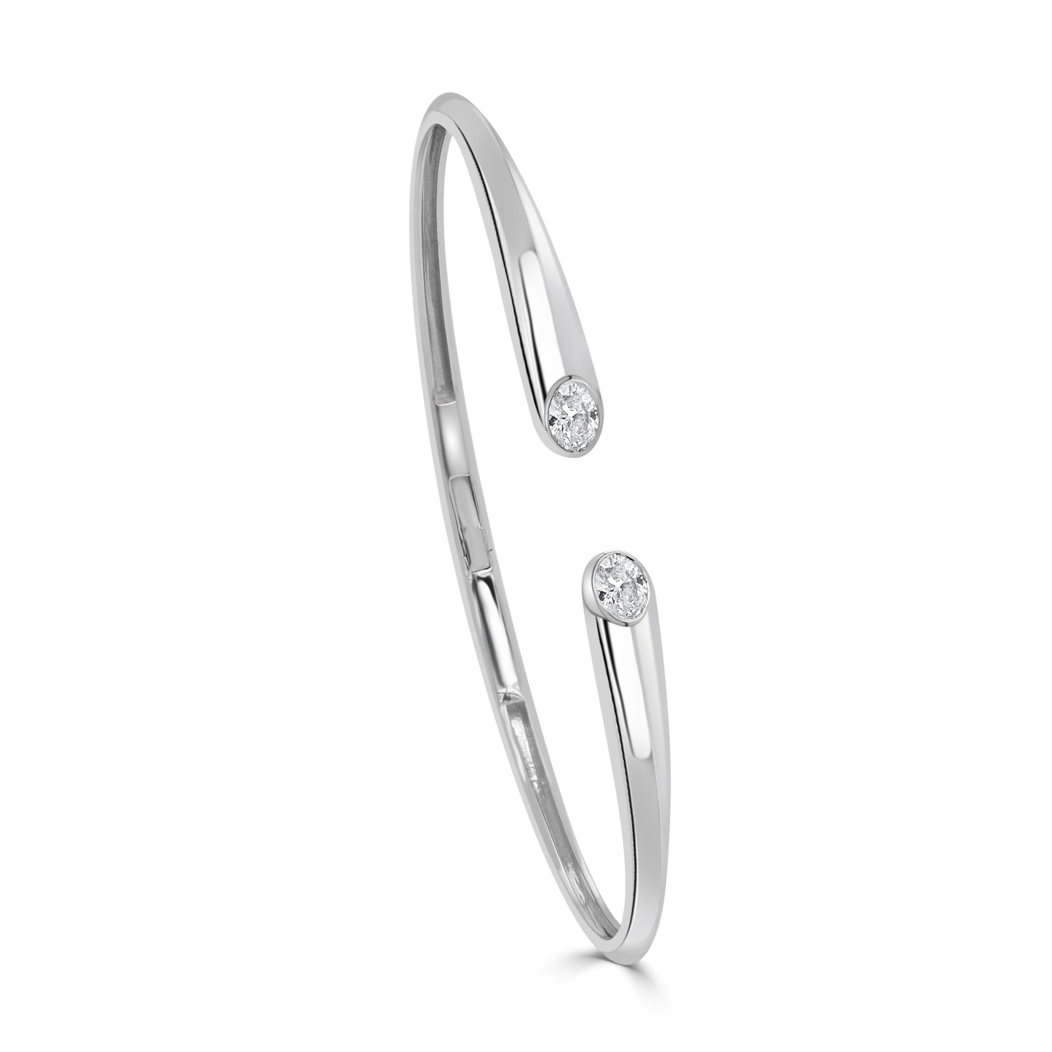 Oval Diamond Bangle