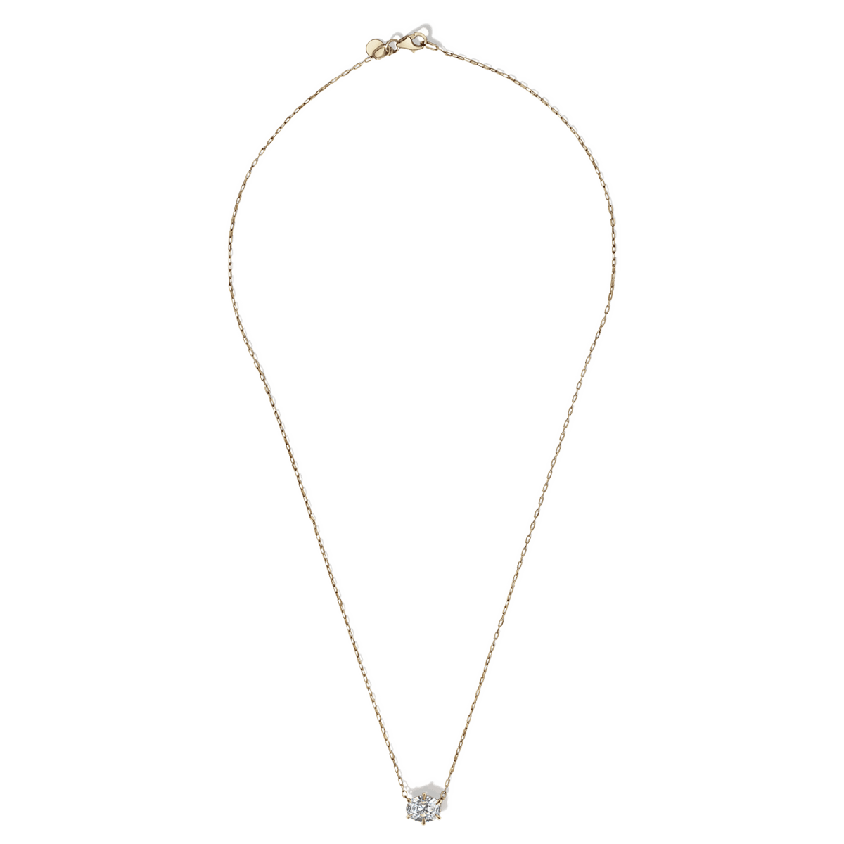 Oval Diamond Pendant