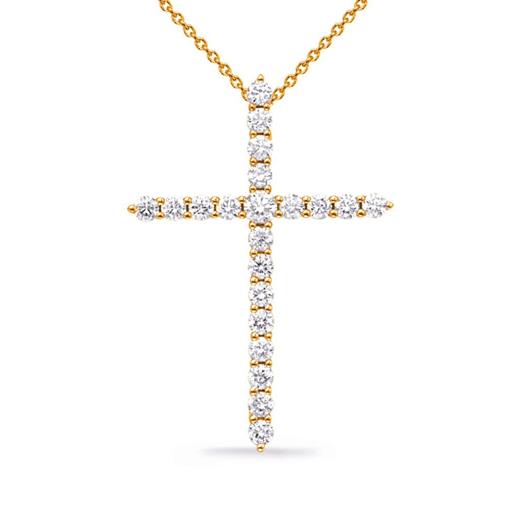 Classic Diamond Cross Necklace