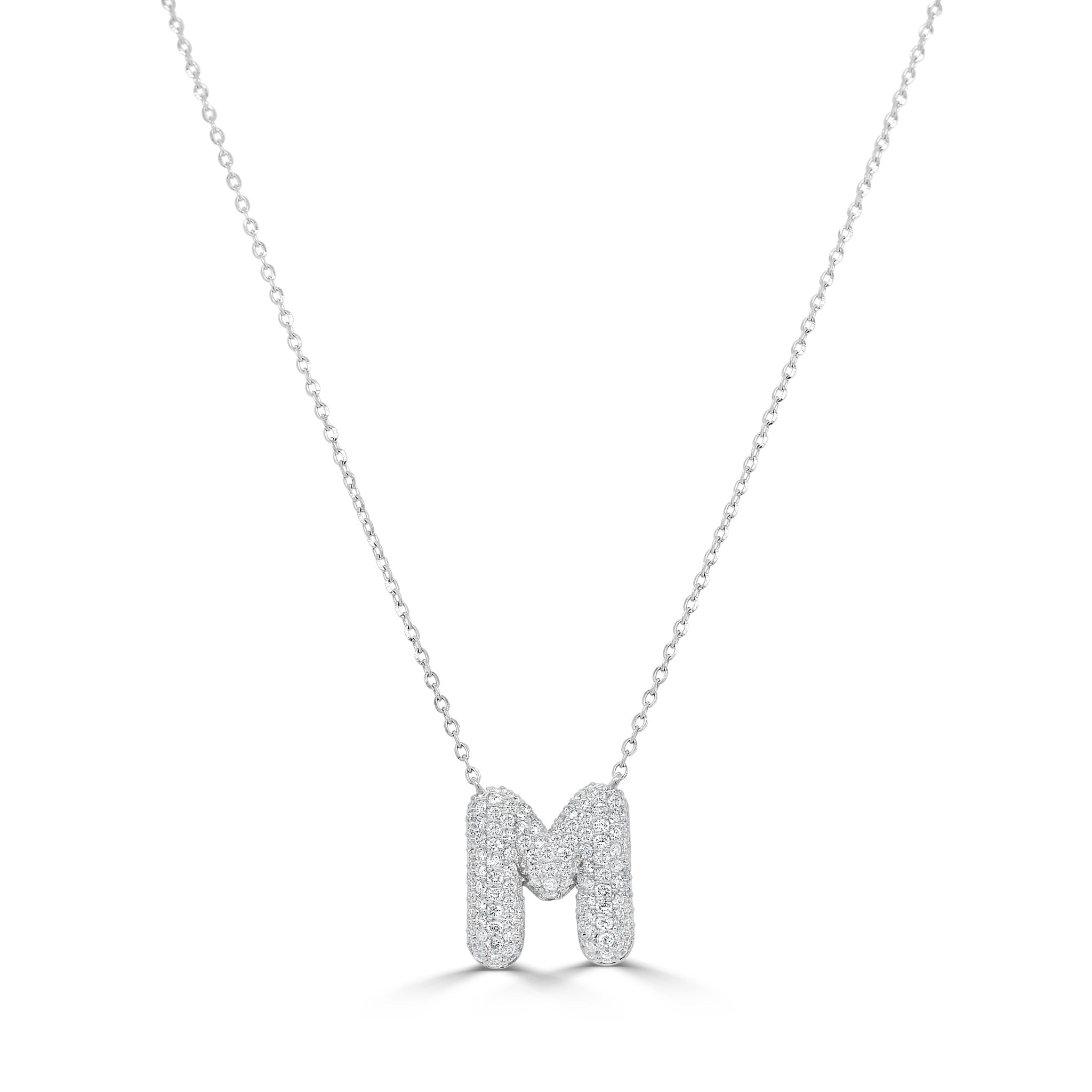 Pave Diamond Initial Necklace