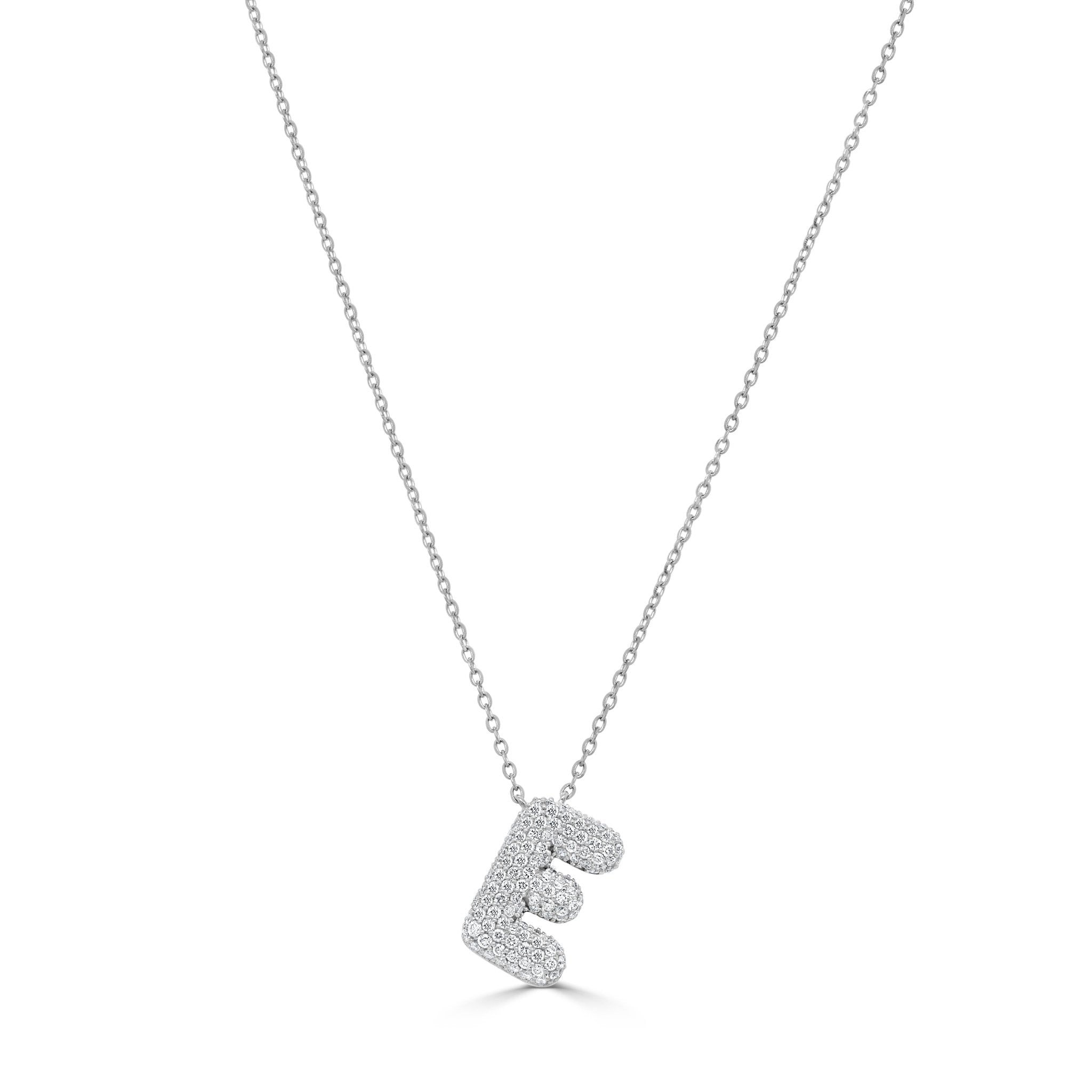 Pave Diamond Initial Necklace