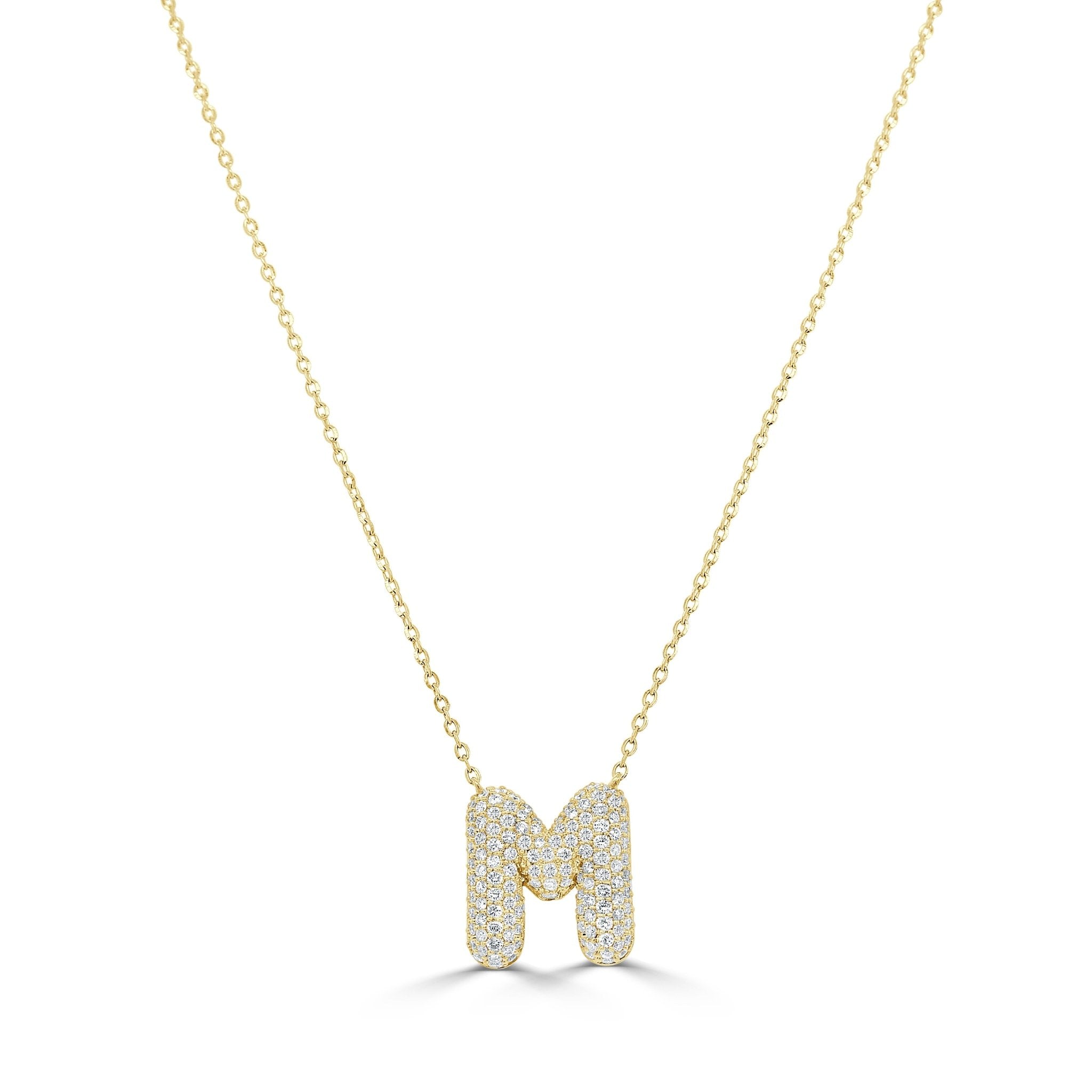 Pave Diamond Initial Necklace