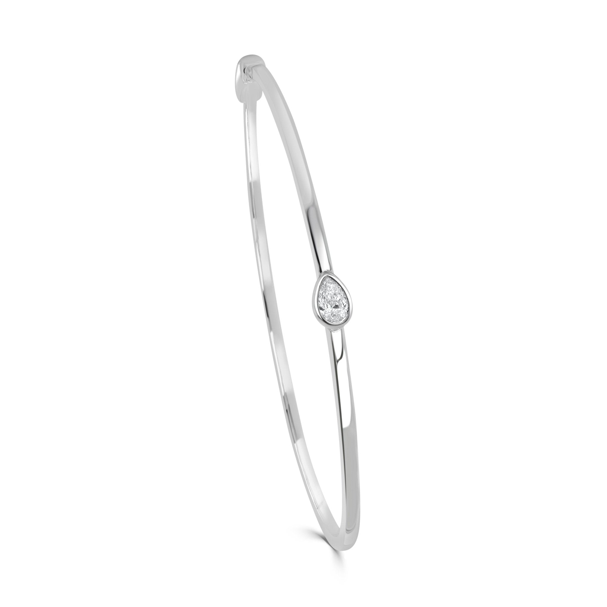 Pear Shape Diamond Bangle