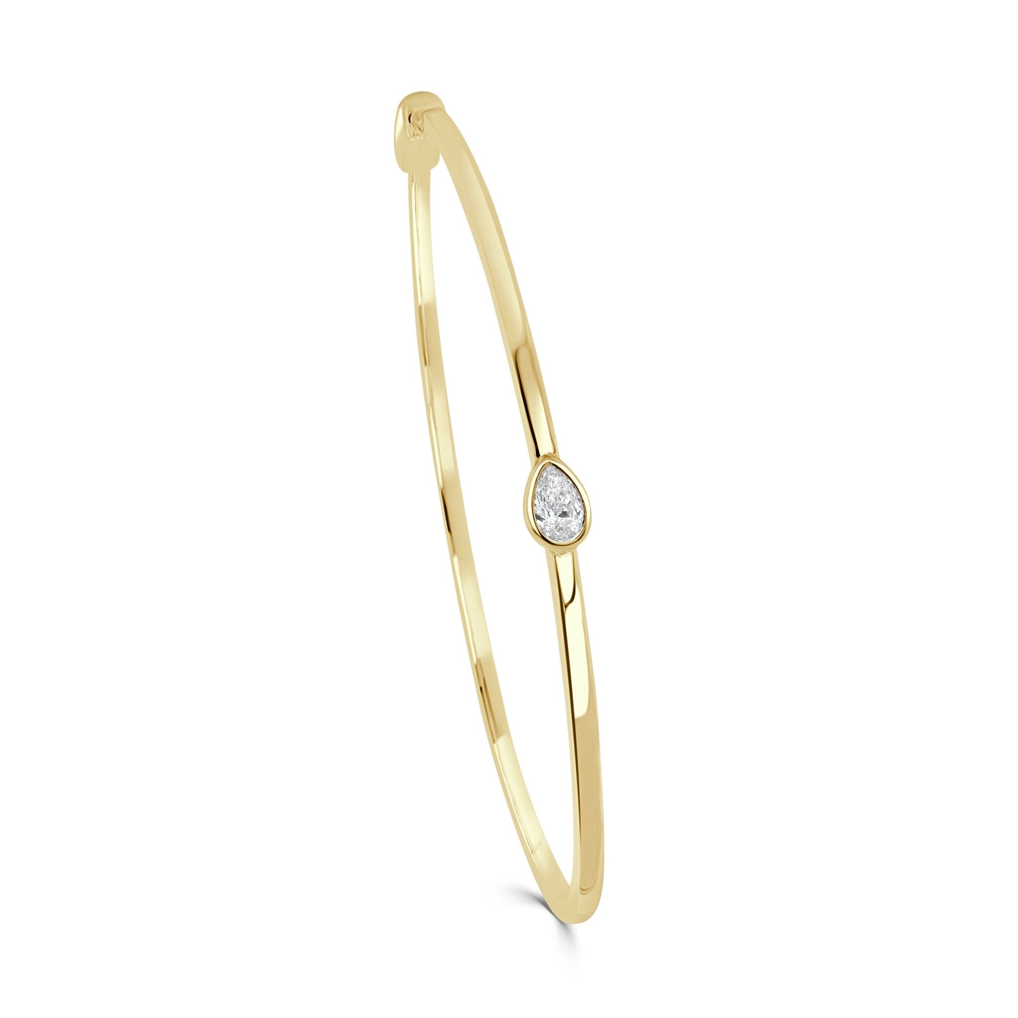 Pear Shape Diamond Bangle
