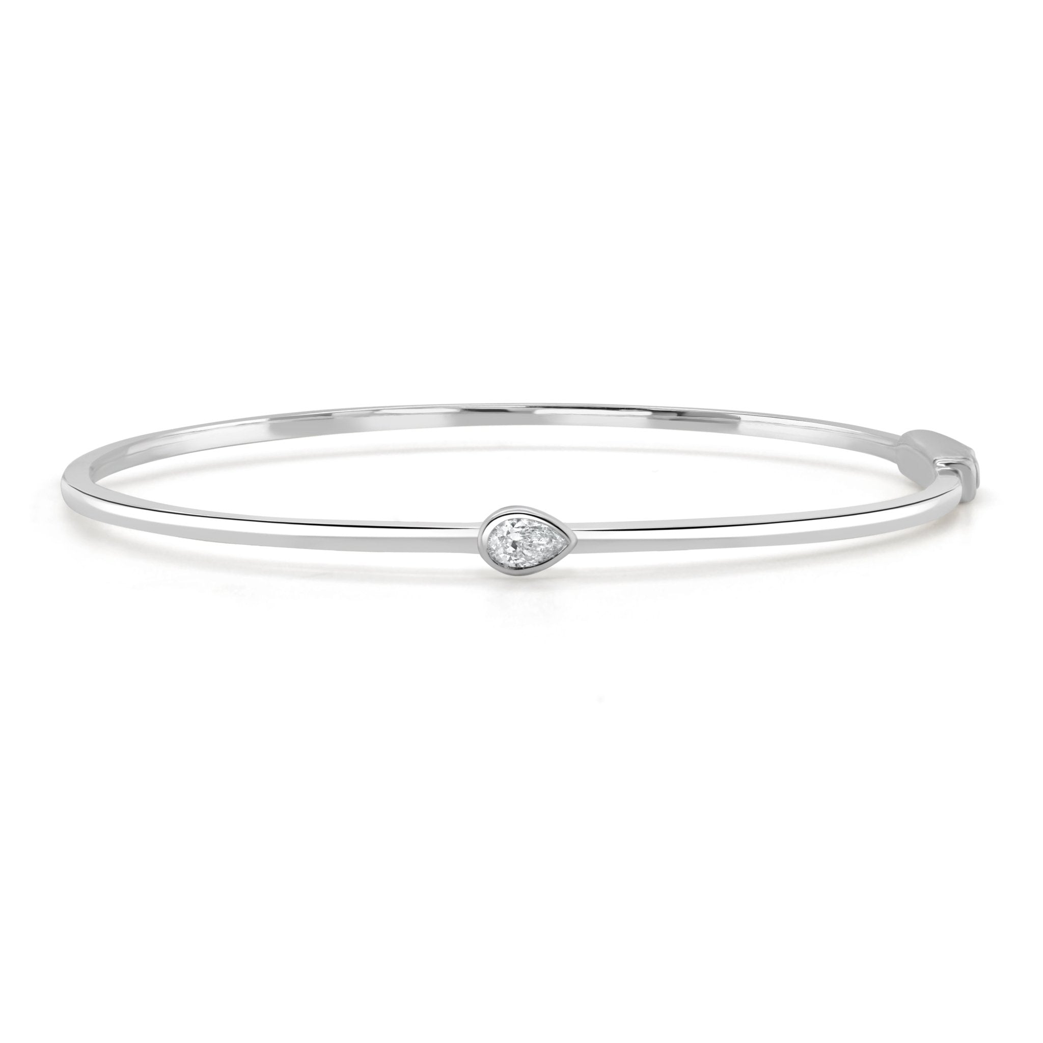 Pear Shape Diamond Bangle