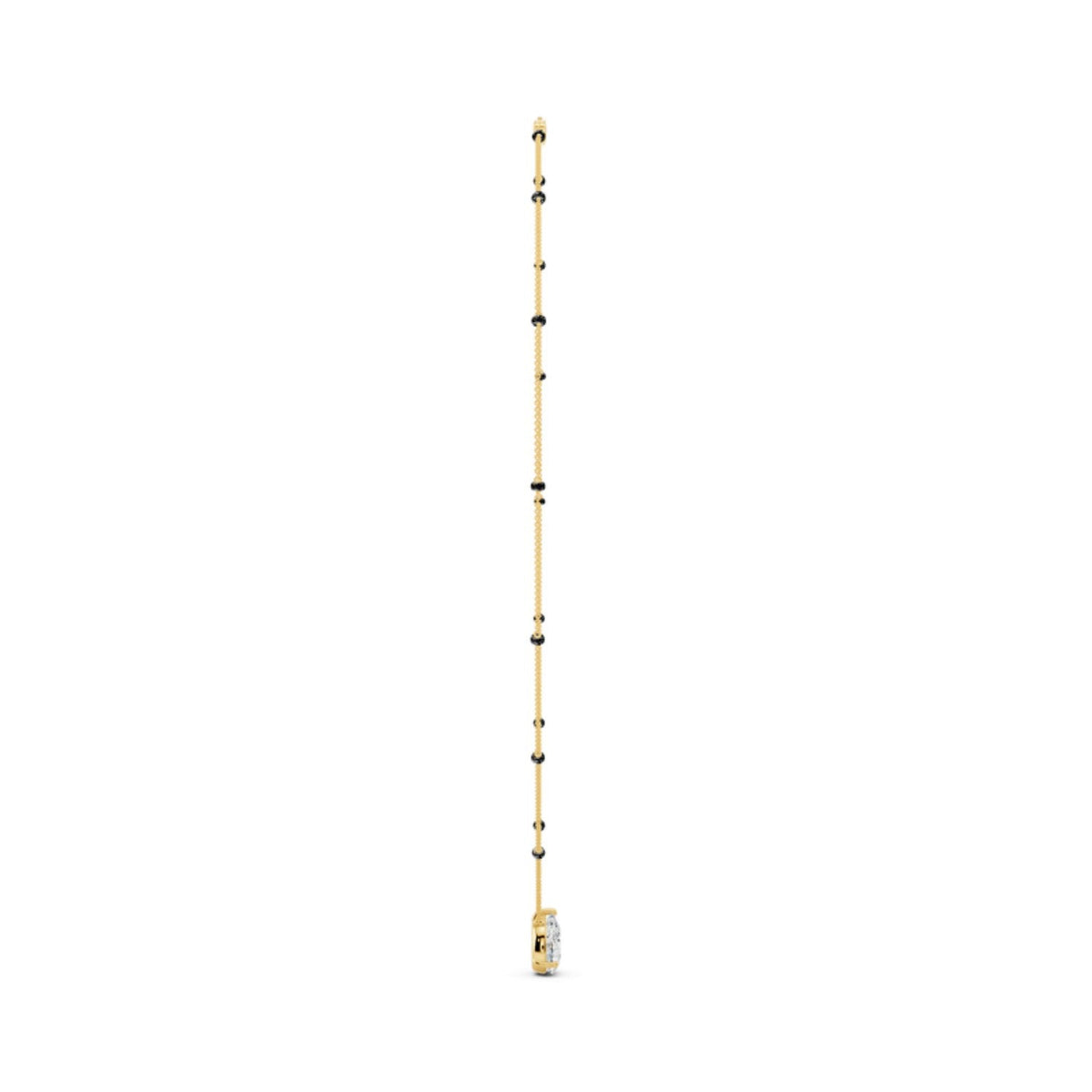 Pear Solitaire Diamond Mangalsutra