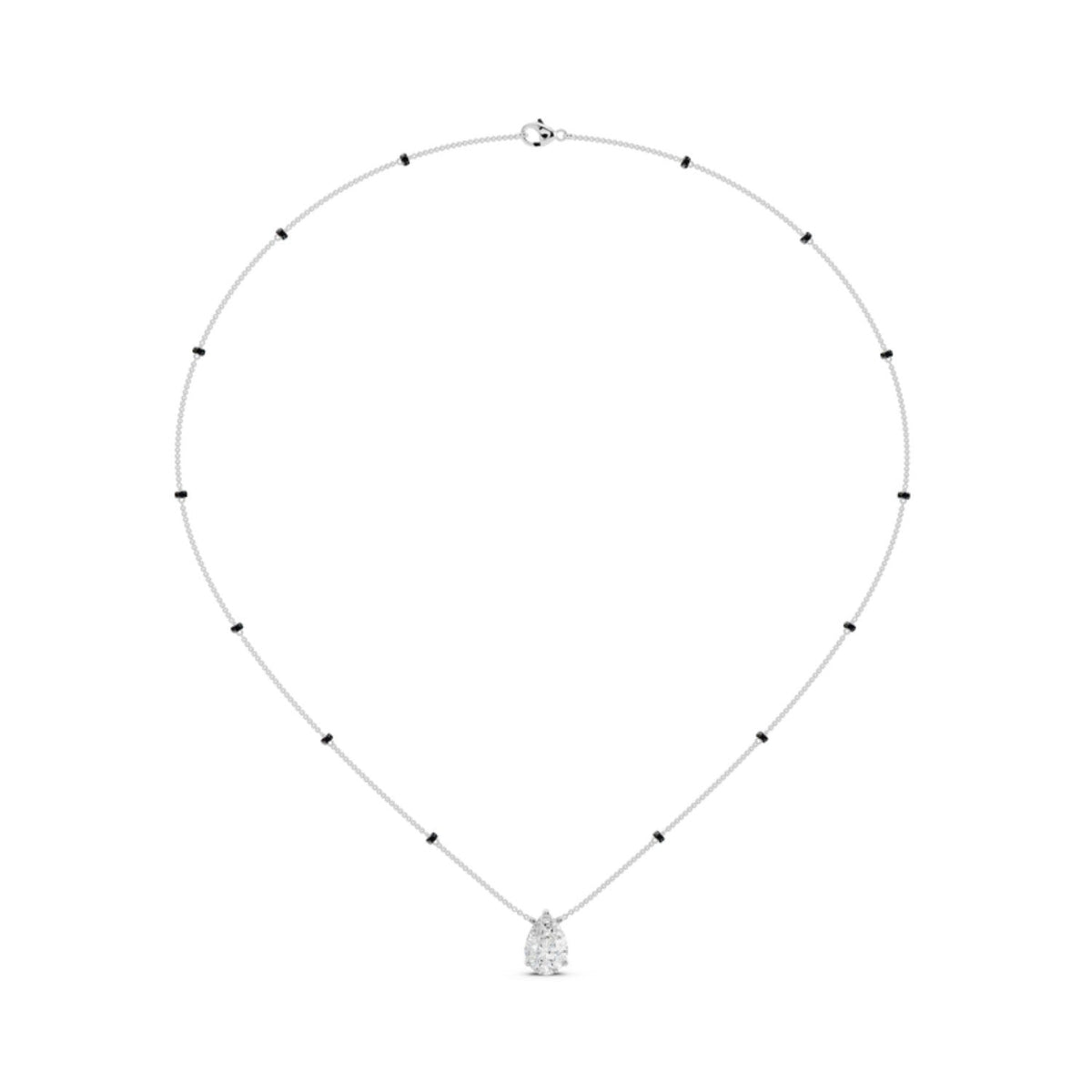 Pear Solitaire Diamond Mangalsutra