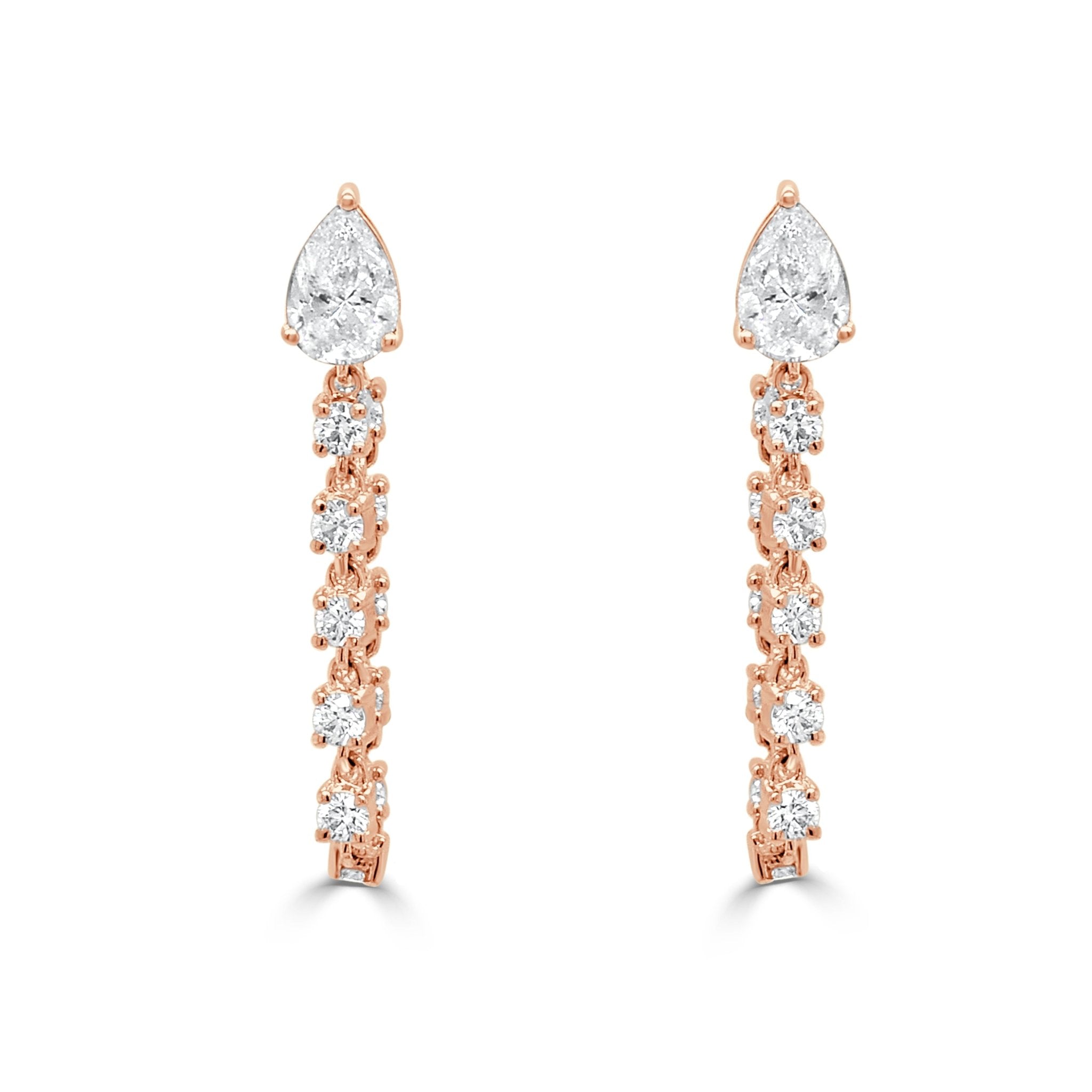 Pearluxe Drop Hoops