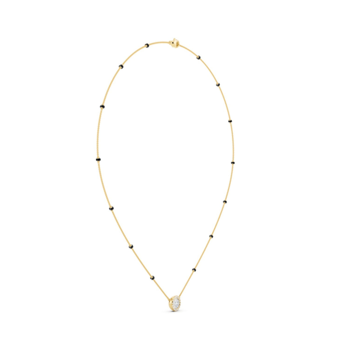 Petite Round Diamond Mangalsutra