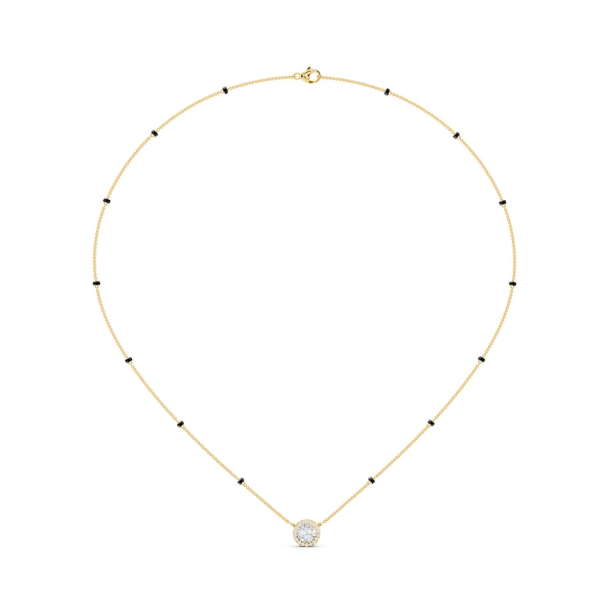 Petite Round Diamond Mangalsutra