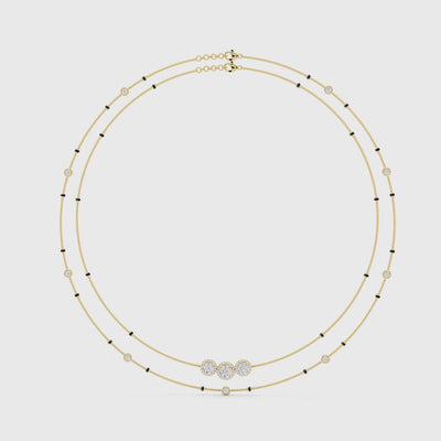 Double Strand Diamond Mangalsutra video