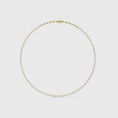 Diamond Station Tennis Necklace video