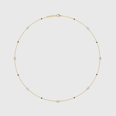Baguette Station Diamond Mangalsutra video