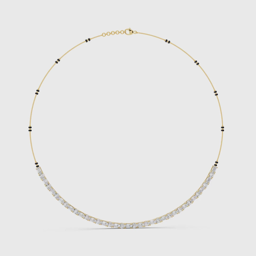 Emerald Cut Tennis Mangalsutra video