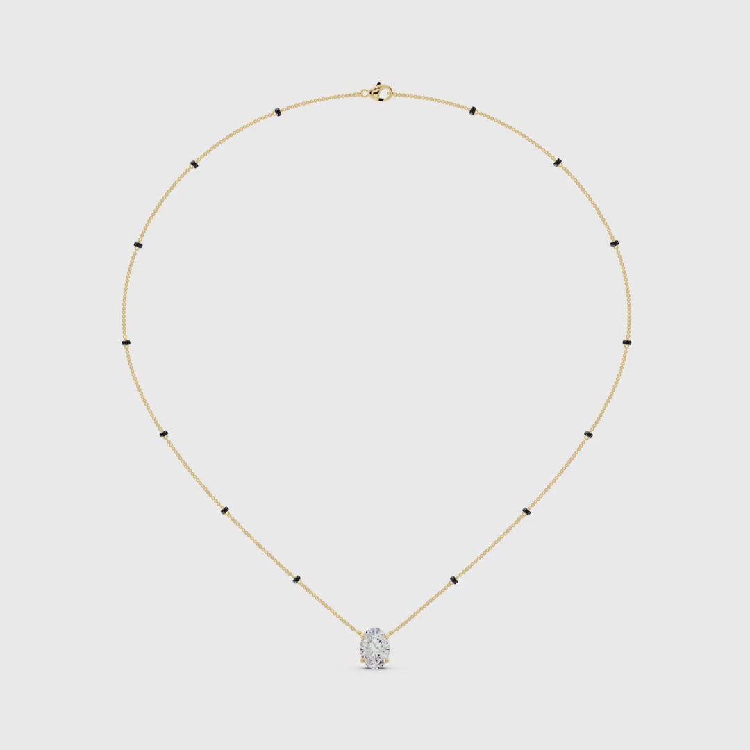 Oval Cluster Diamond Mangalsutra video