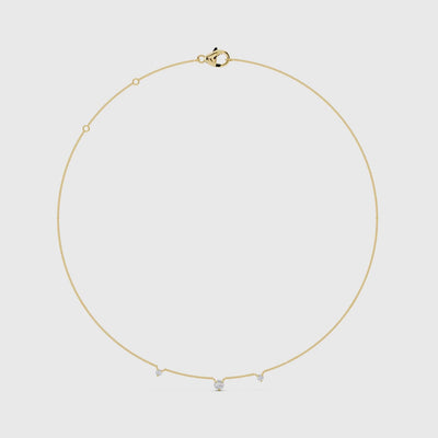 Dainty Diamond Droplet Necklace video