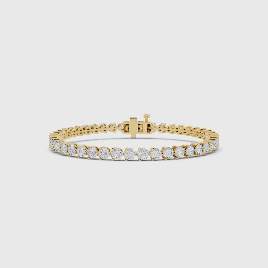 4 Carat Lab Grown Diamond Tennis Bracelet video