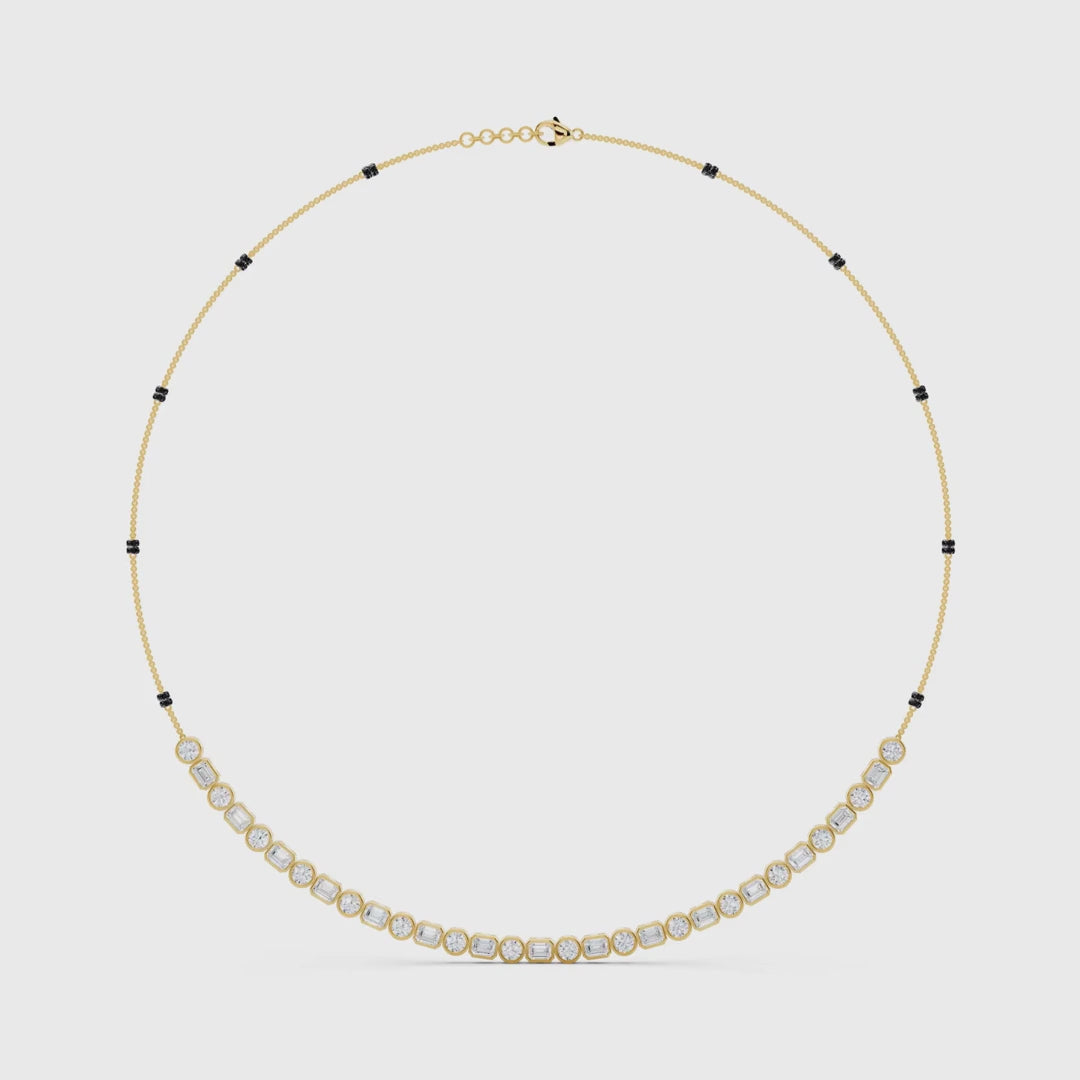 Half Riviera Diamond Mangalsutra video