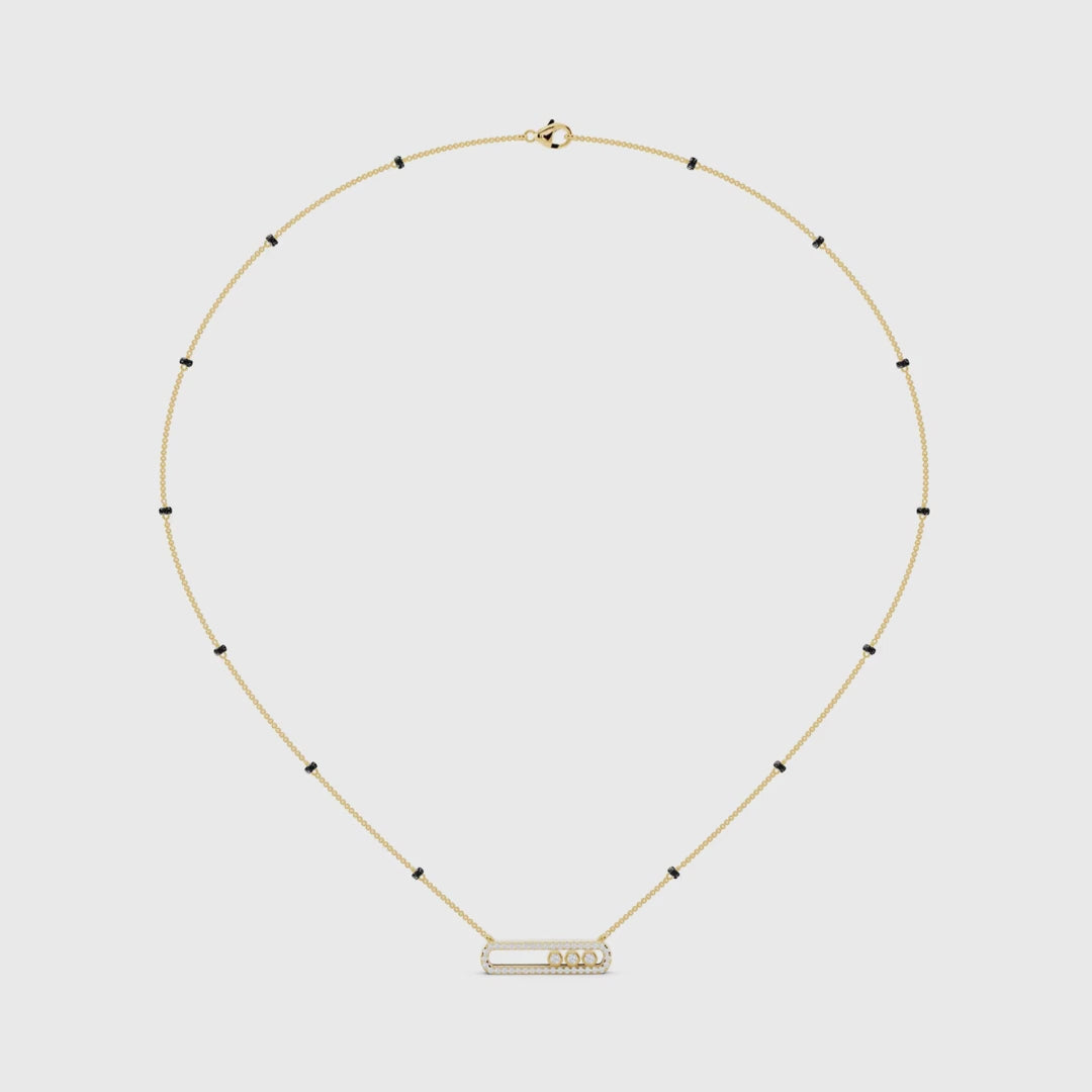 Pave Bar Diamond Mangalsutra video