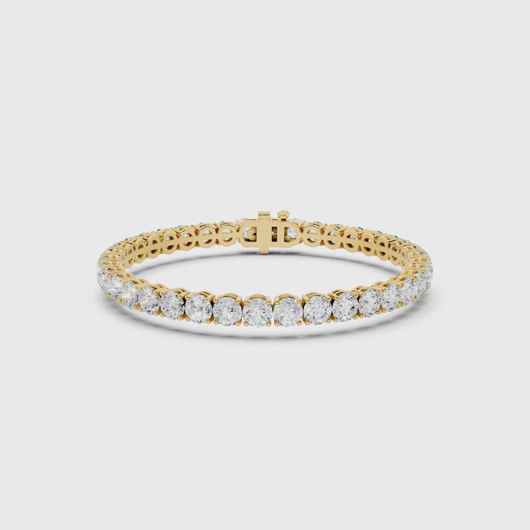 12 Carat Lab Grown Diamond Tennis Bracelet video