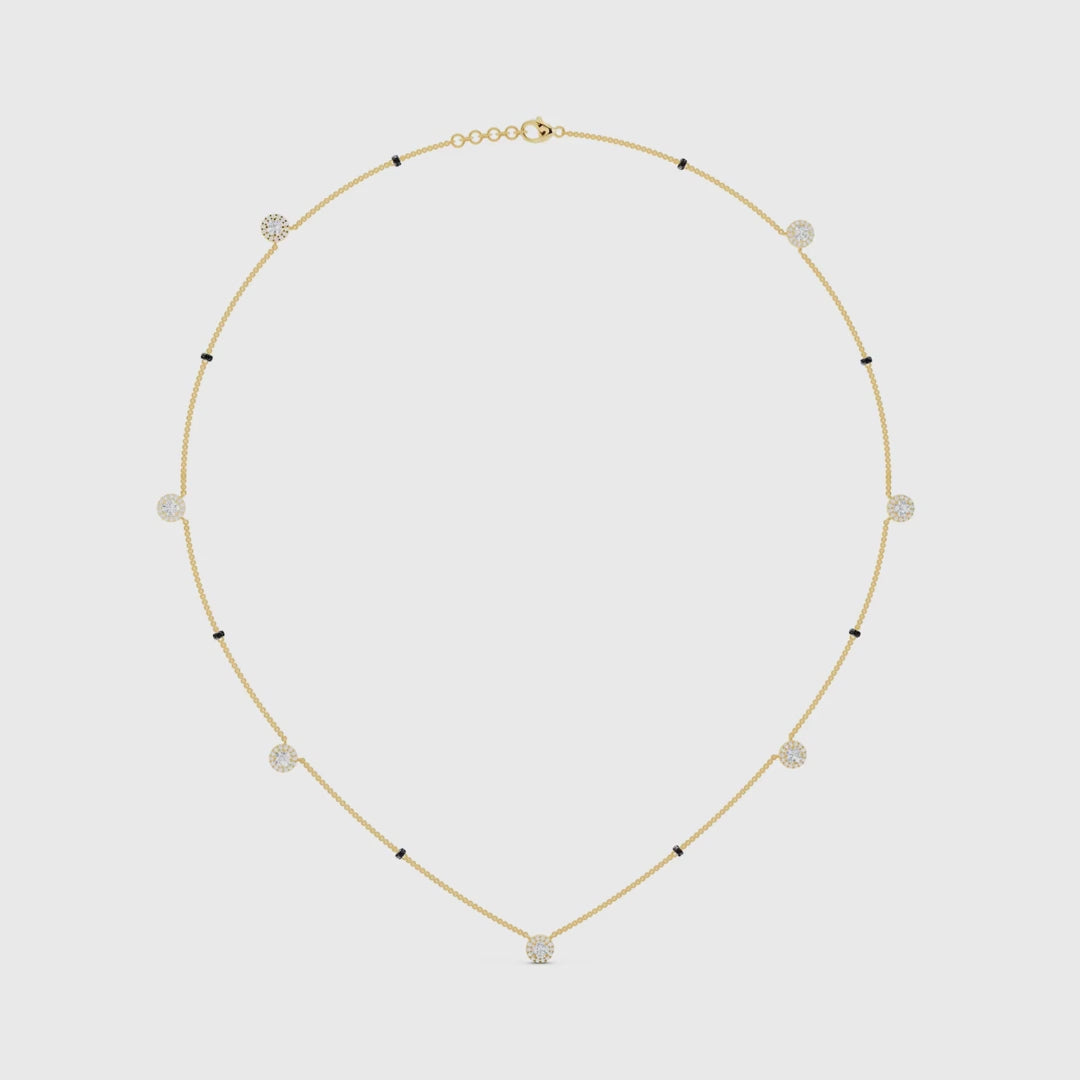 Bezel Station Diamond Mangalsutra video