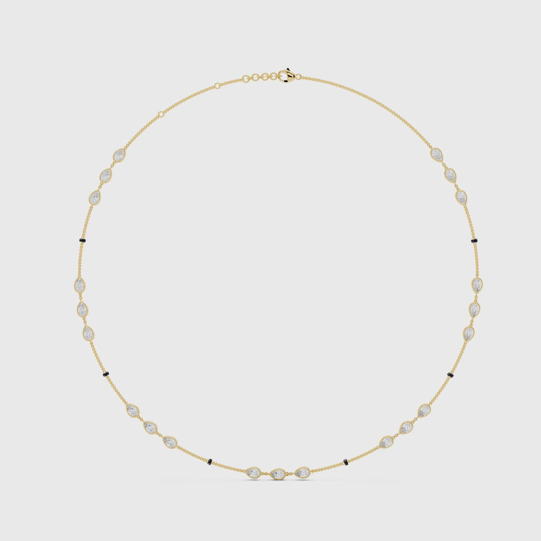 Bezel Eternity Diamond Mangalsutra video