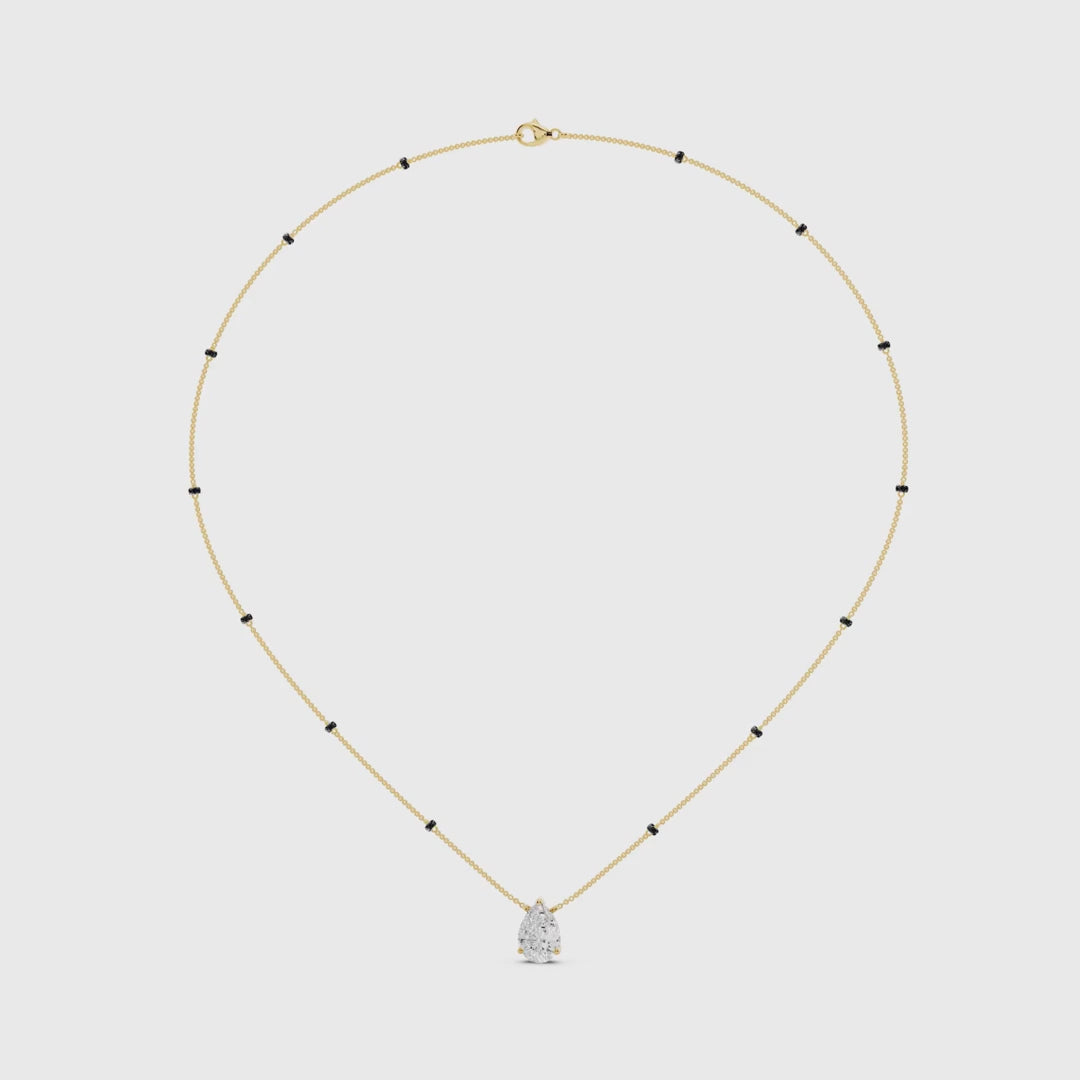 Pear Solitaire Diamond Mangalsutra video