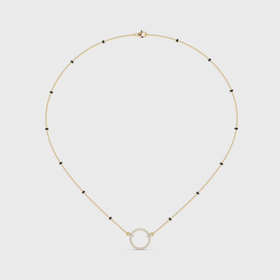 Open Circle Diamond Mangalsutra video