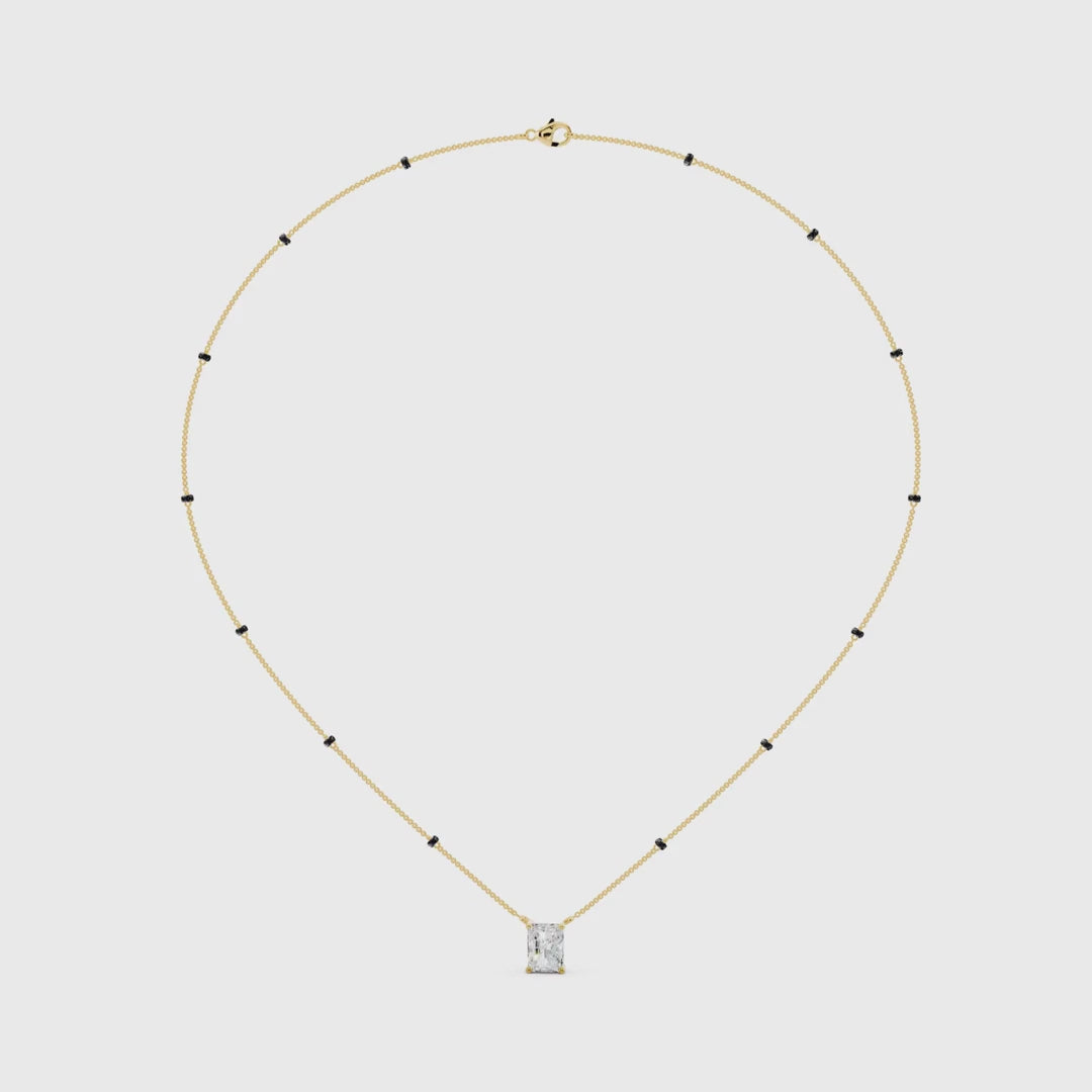 Emerald Cut Solitaire Mangalsutra video