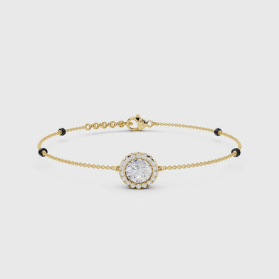 Diamond Halo Mangalsutra Bracelet video