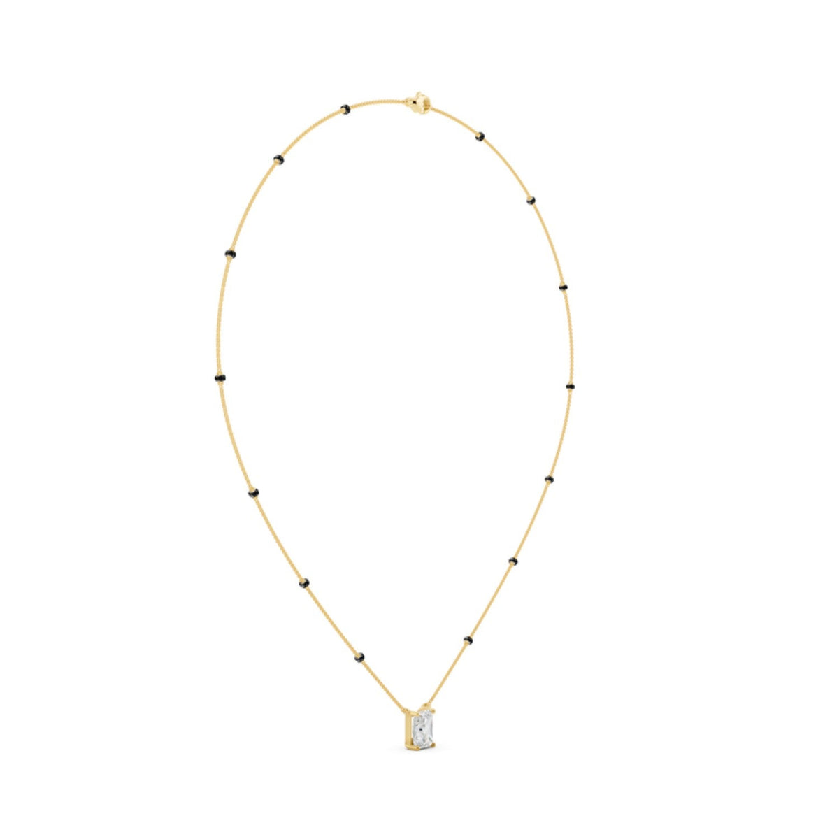 Radiant Cut Diamond Mangalsutra