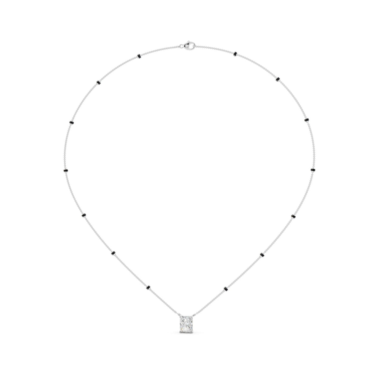 Radiant Cut Diamond Mangalsutra