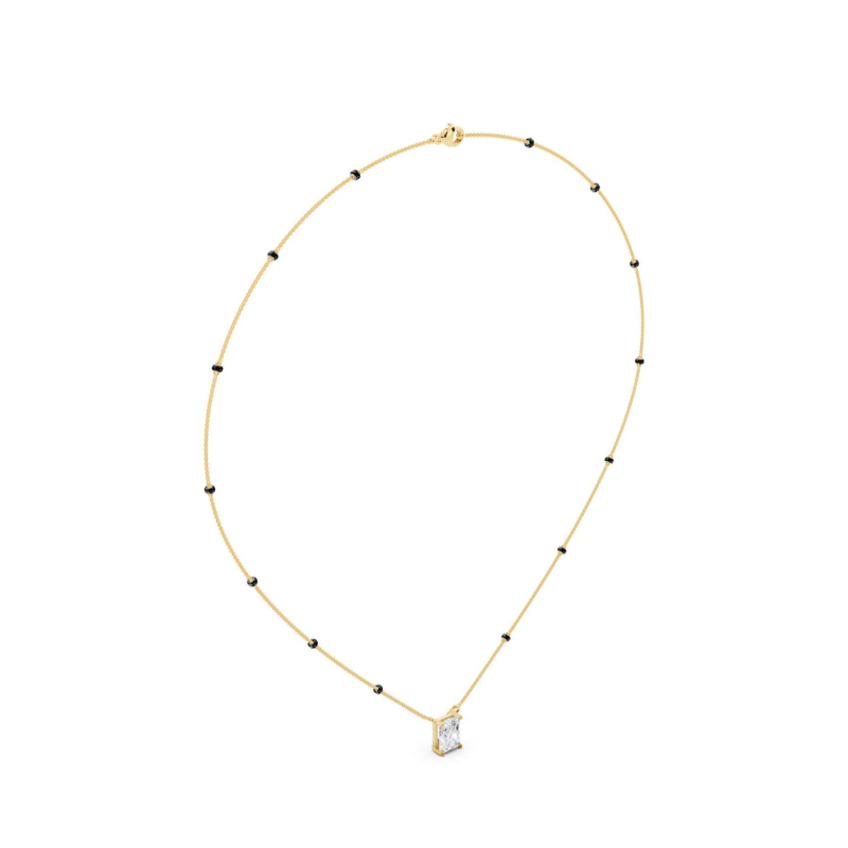 Radiant Cut Diamond Mangalsutra