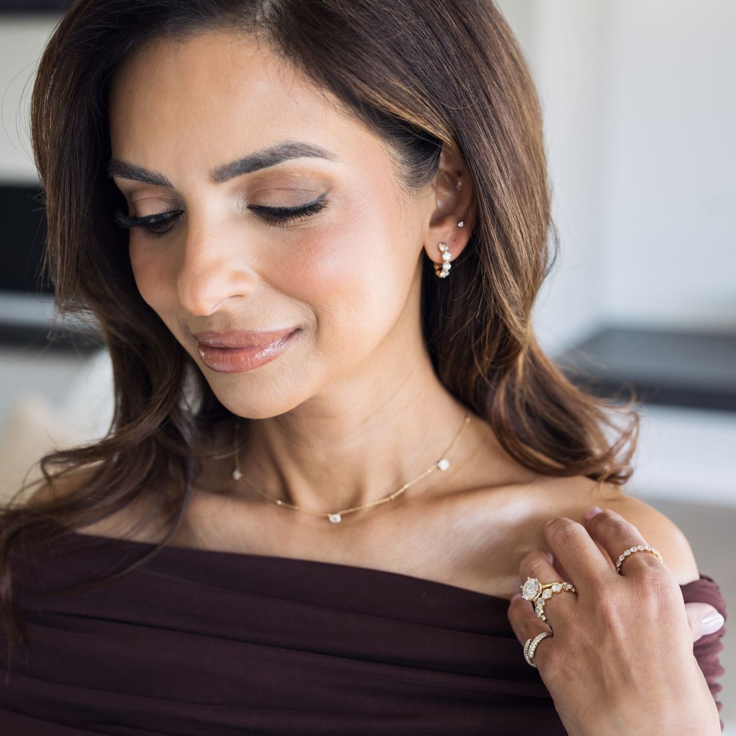 Signature Emerald Halo Necklace