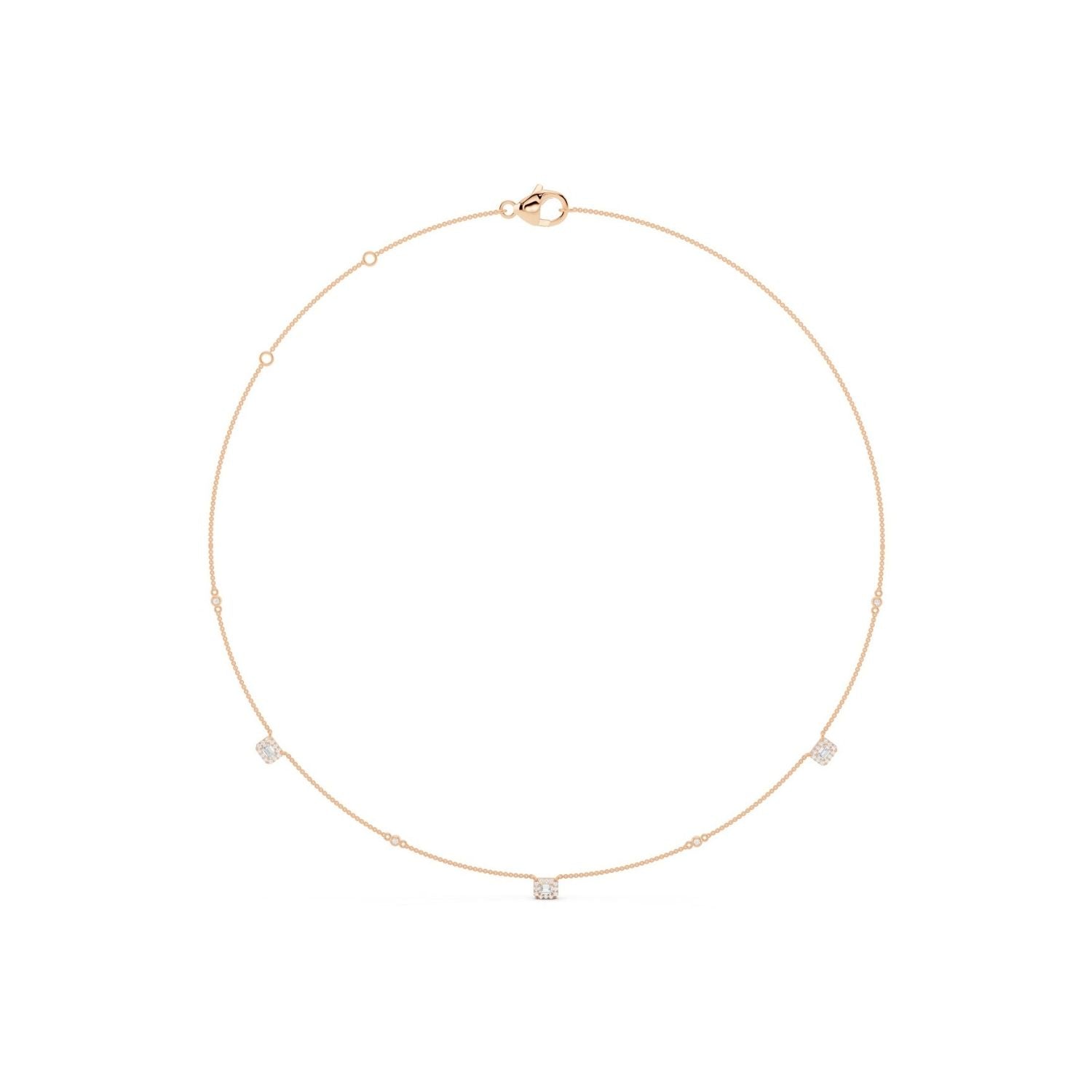 Signature Emerald Halo Necklace